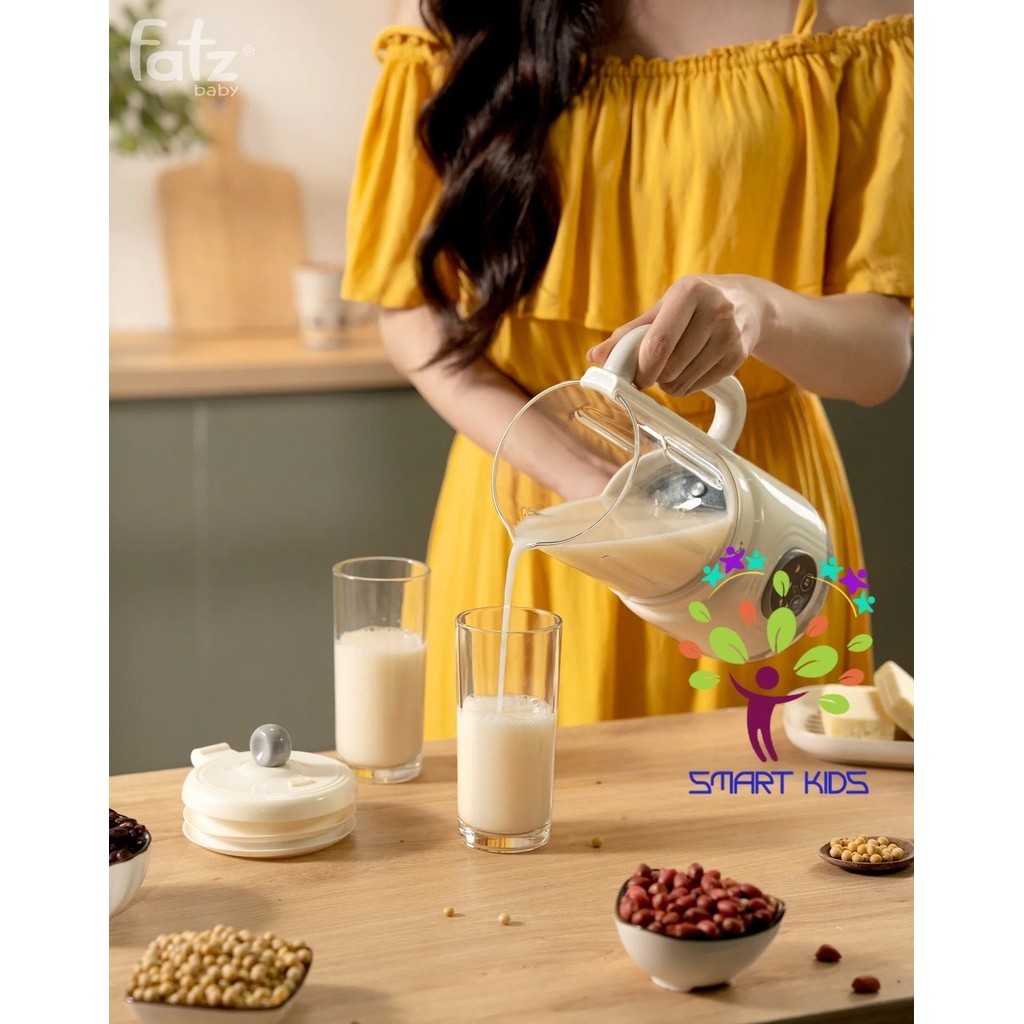 Máy Làm Sữa Hạt 7 Chức Năng Siêu Mịn, Cối Thuỷ Tinh Cao Cấp Fatz Baby Soy 1 FB8511HB