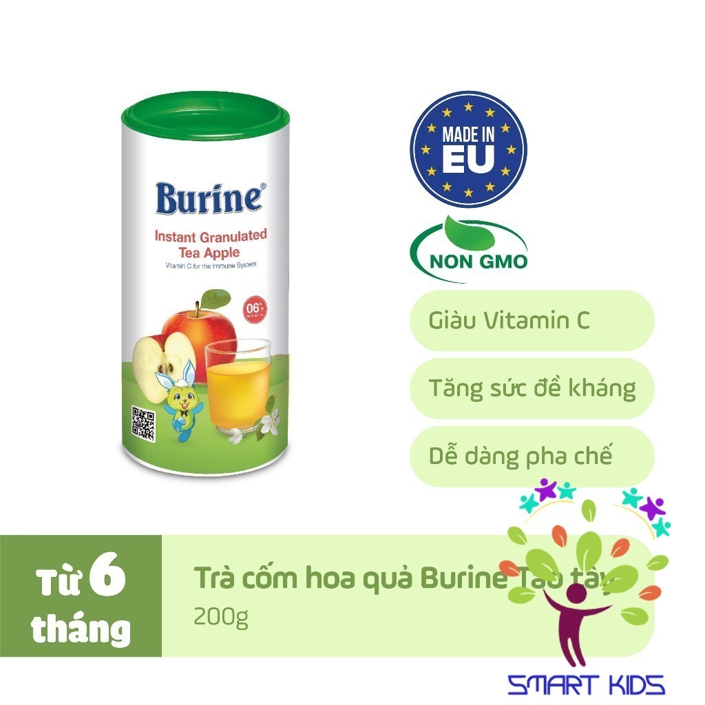 Trà Cốm Hoa Quả HiPP Burine Dành Cho Bé ăn Dặm Từ 4 Tháng Tuổi