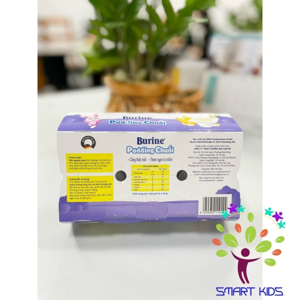 Cháo sữa Burine đủ vị [1 Lốc 6 Hủ] [6x50g] 300g