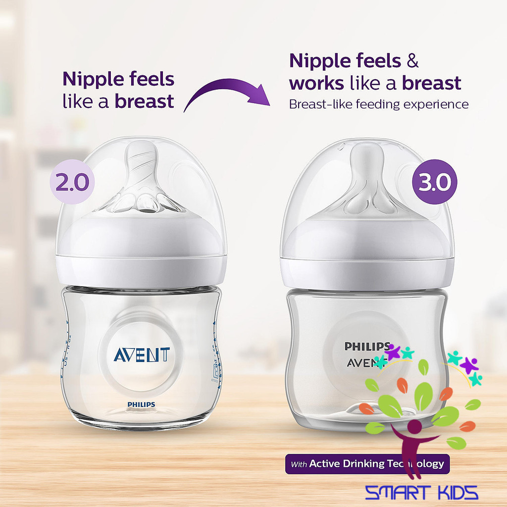 Bình sữa mô phỏng tự nhiên Philips Avent Natural Response 3.0 mẫu mới
