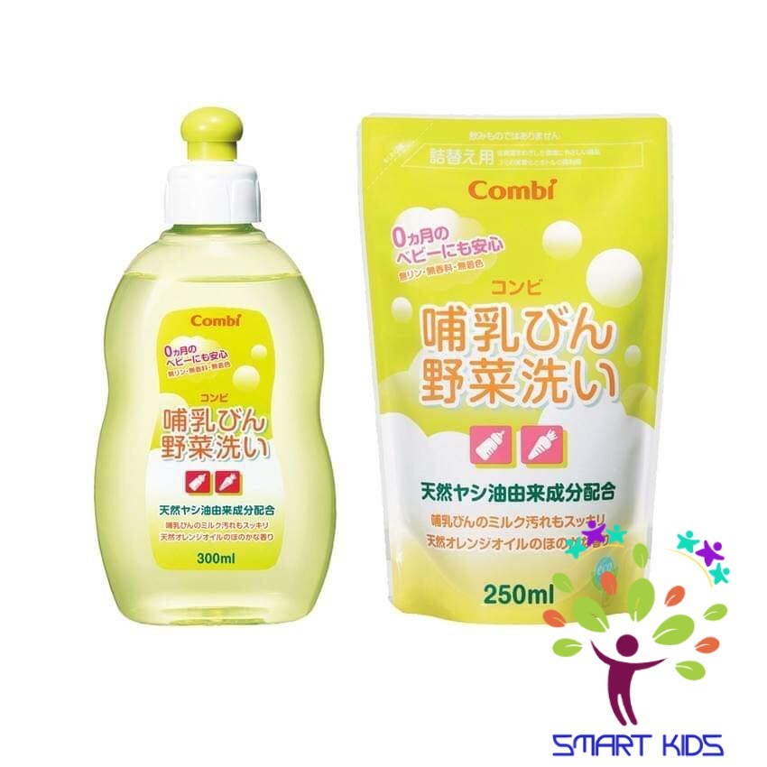 Dung dịch rửa bình sữa và rau củ quả từ dầu cọ Combi