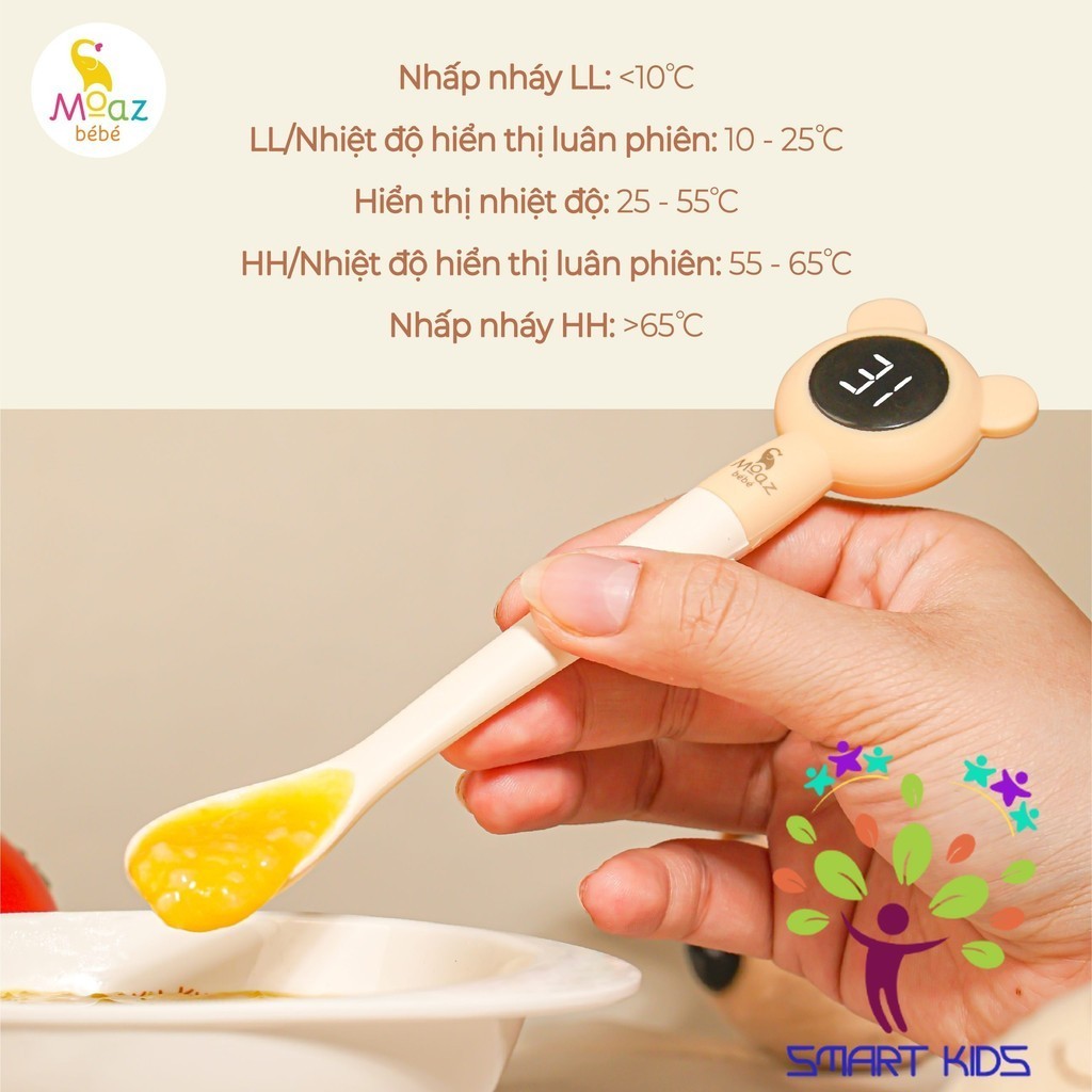 Thìa ăn Dặm Báo Nóng Moaz BéBé MB-086