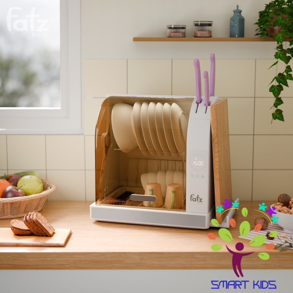 Máy úp Bình Sữa, Bát đĩa, Tiệt Trùng UVC, Sấy Khô Và Bảo Quản Fatz Baby Tidy 8 FB4630ZH
