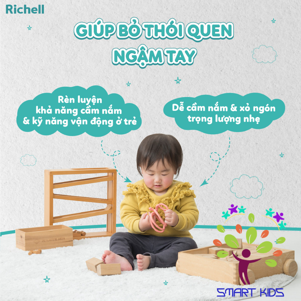 Gặm nướu đồ chơi 3D silicone RICHELL | Baby