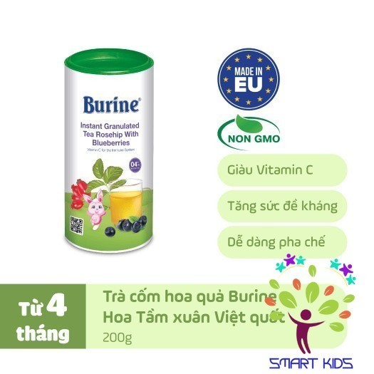 Trà Cốm Hoa Quả HiPP Burine Dành Cho Bé ăn Dặm Từ 4 Tháng Tuổi