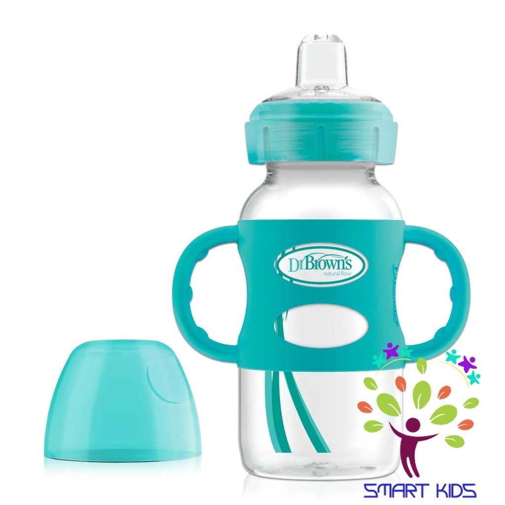 Bình sữa cổ rộng 2 tay cầm Sippy 270ml Dr Brown's