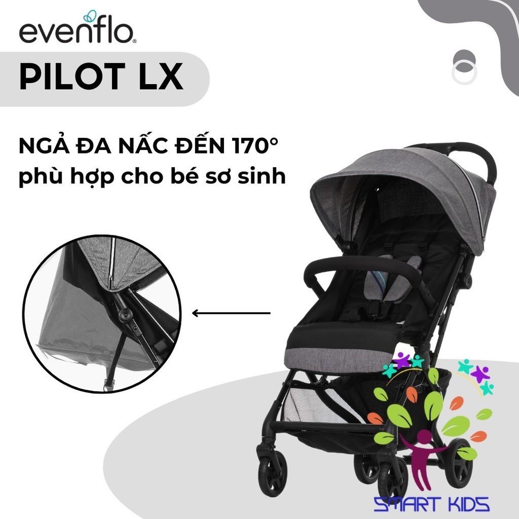 Xe đẩy Evenflo Pilot LX Lightweight Compact