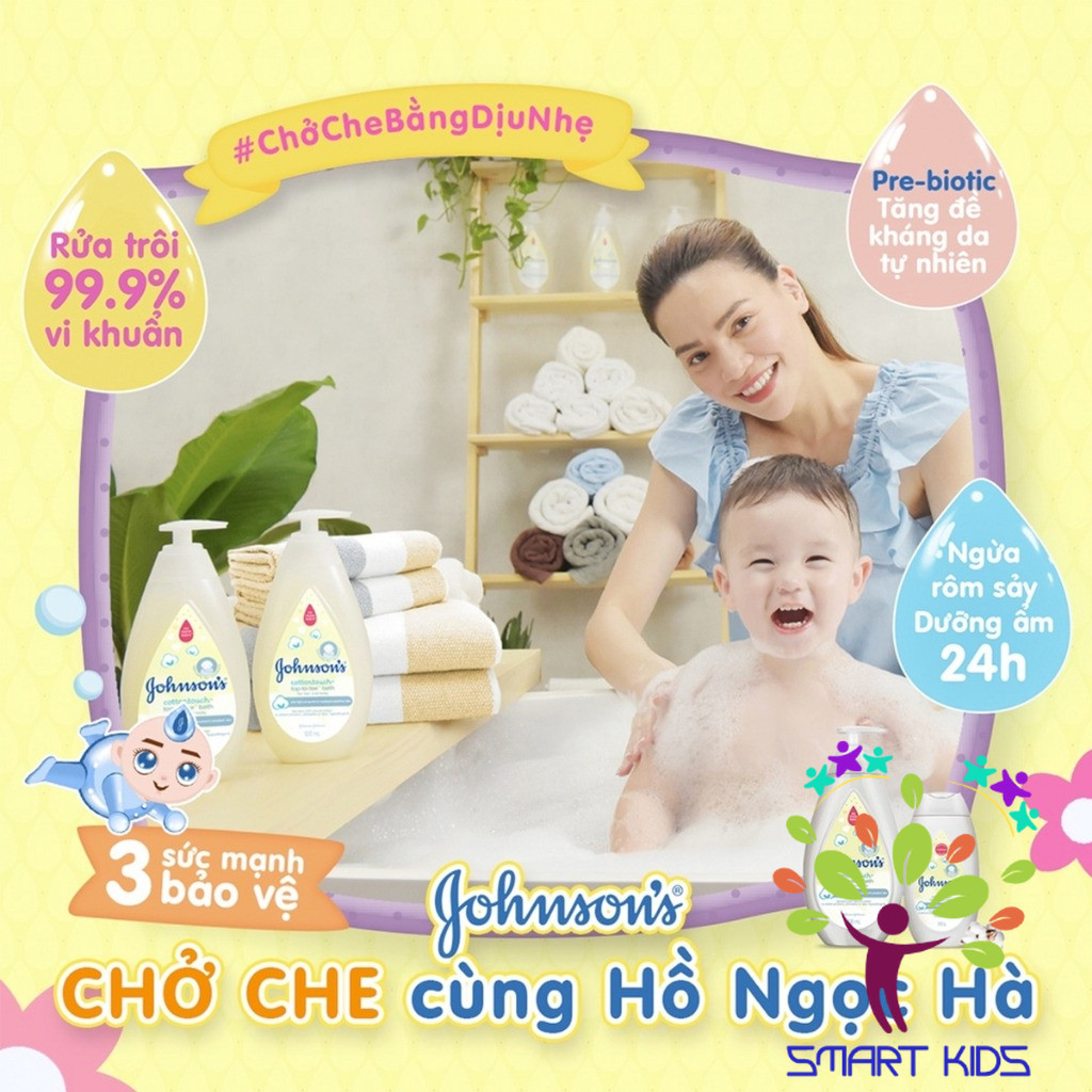 Sữa Tắm Gội Cho Bé Johnson's Baby Top-To-Toe Bath Cotton Touch Dịu Nhẹ, Dưỡng Ẩm Cho Bé