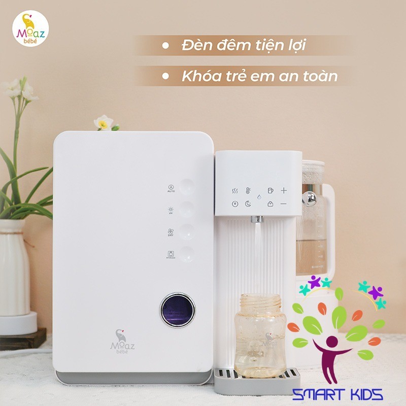 Máy tiệt trùng sấy khô UVC và đun nước thông minh Moaz BéBé MB-104