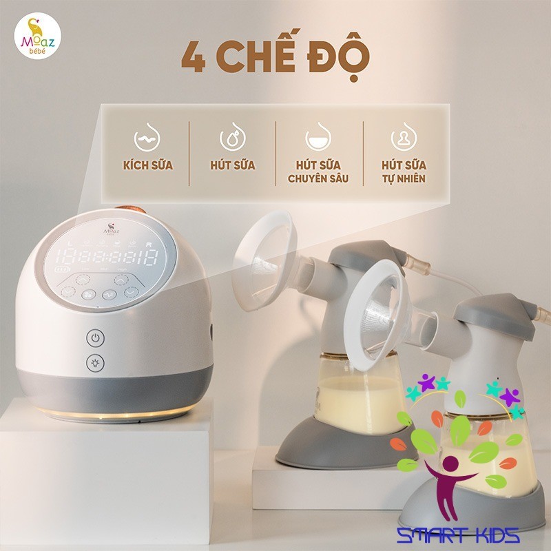Máy Hút Sữa điện đôi Cao Cấp Moaz BéBé MB-110