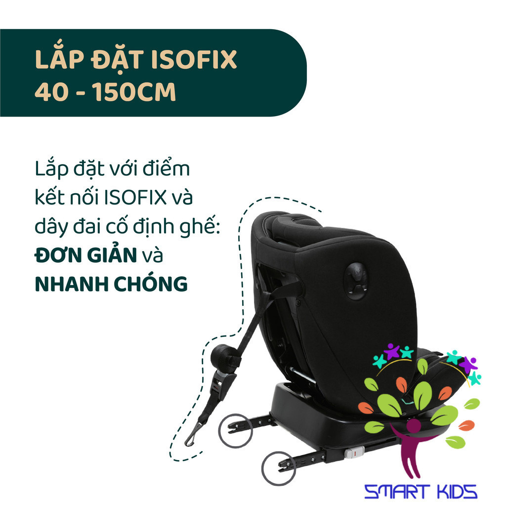 Ghế Ngồi ô Tô Từ Sơ Sinh Chicco Unico Evo I-Size Classic Black