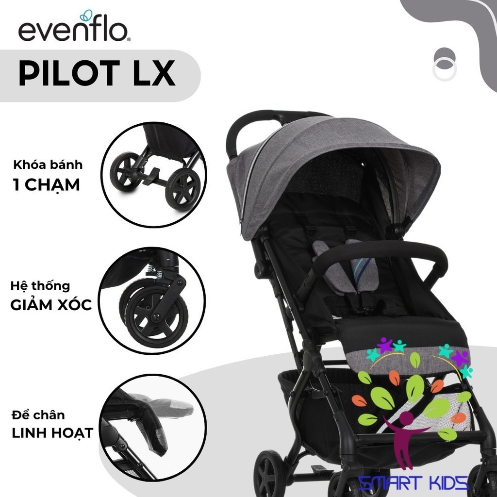 Xe đẩy Evenflo Pilot LX Lightweight Compact