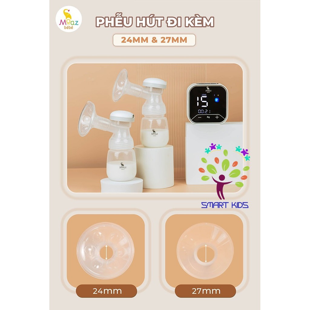 Máy Hút Sữa điện đôi Moaz BéBé MB-094