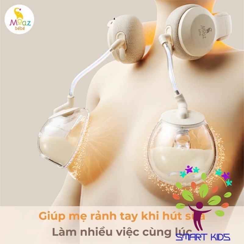 Máy hút sữa di động kèm chườm ấm cổ Moaz BéBé MB-091