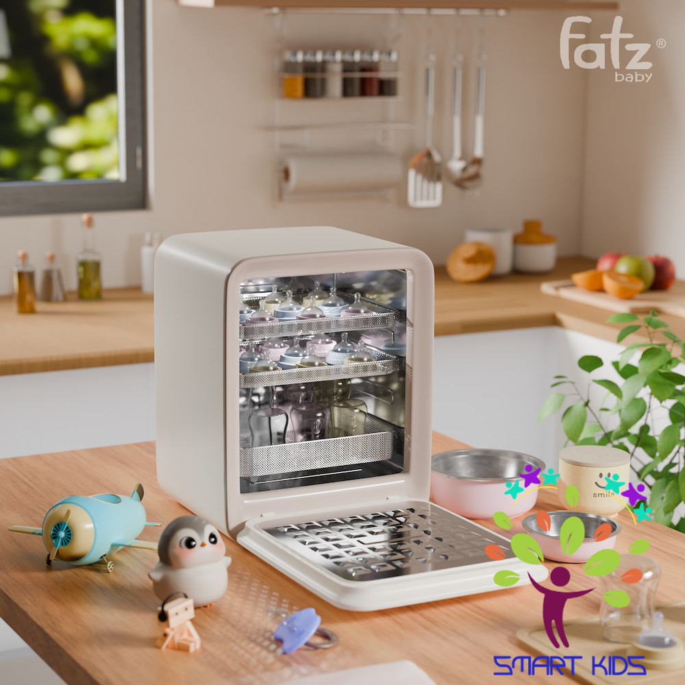 Máy Tiệt Trùng Sấy Khô Khử Mùi UVC-LED Công Nghệ Nano Plasma Ion Fatz Baby PLASMAX 12 FB4828ZH