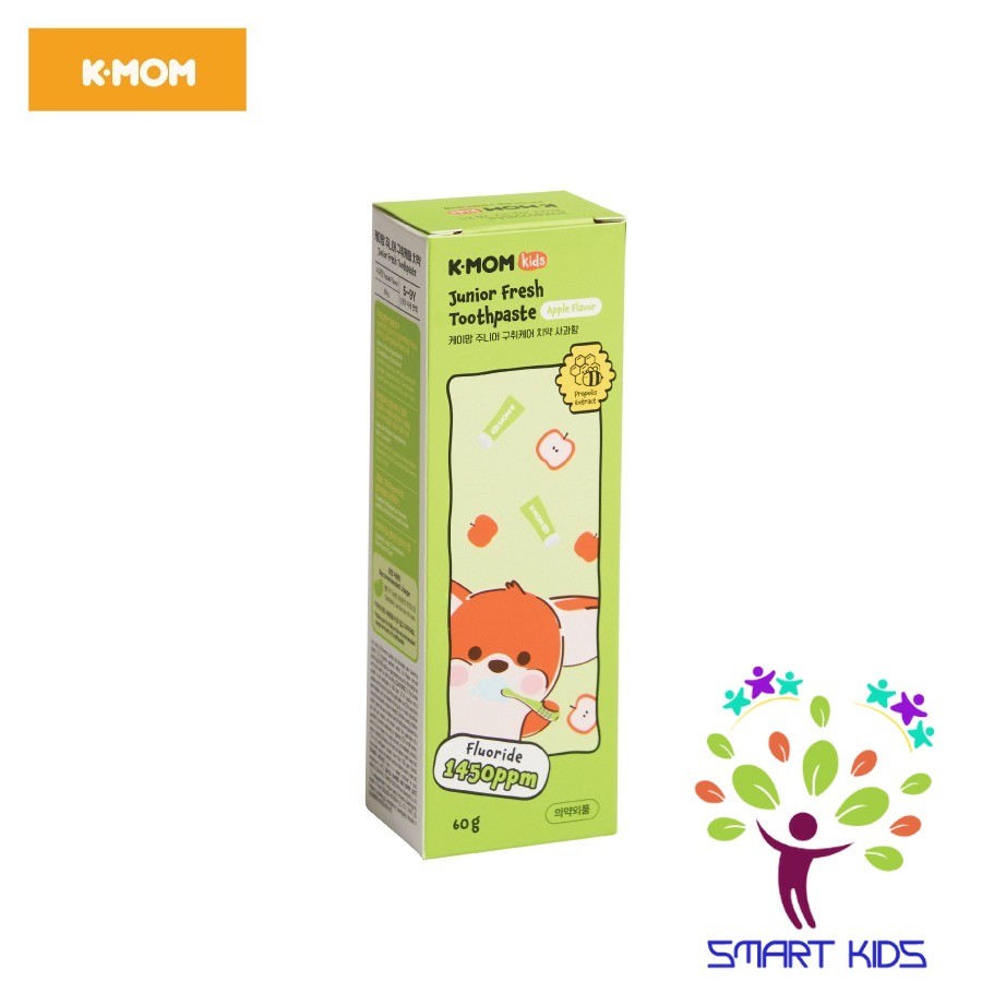 Kem đánh Răng Keo Ong K-Mom Vị Táo (5-9 Tuổi) (60g)