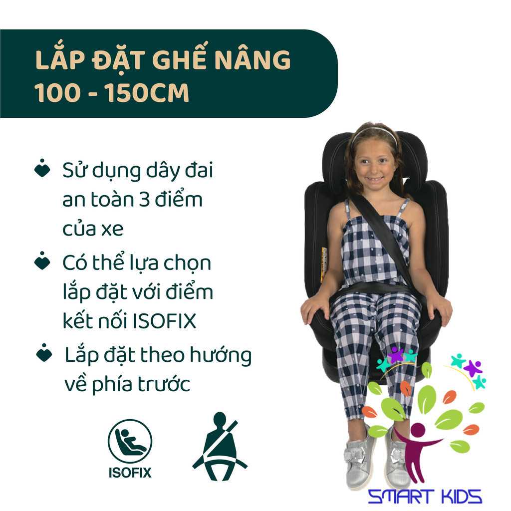 Ghế Ngồi ô Tô Từ Sơ Sinh Chicco Unico Evo I-Size Classic Black
