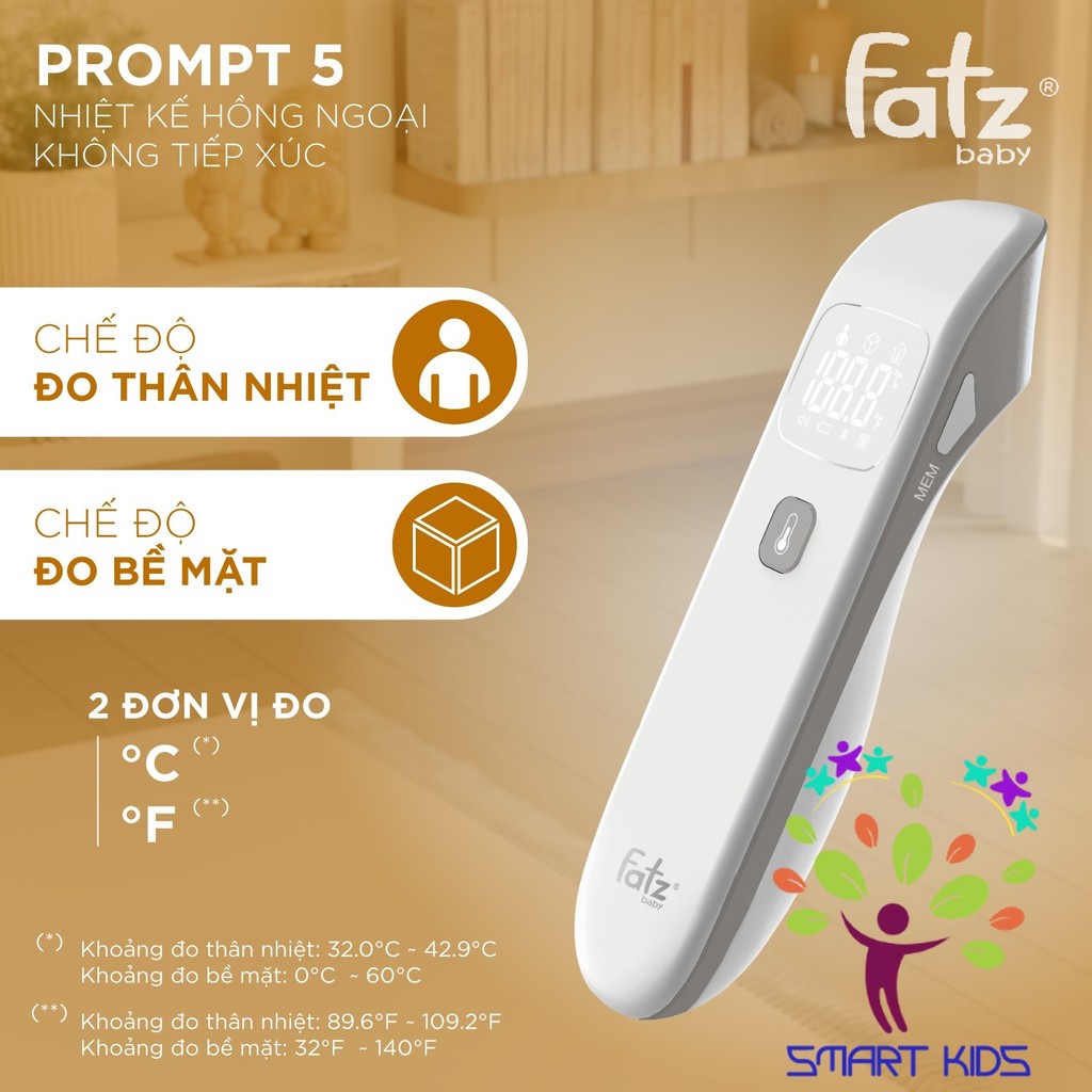 Nhiệt Kế Hồng Ngoại Không Tiếp Xúc Fatz Baby Prompt 5 EW-TA50