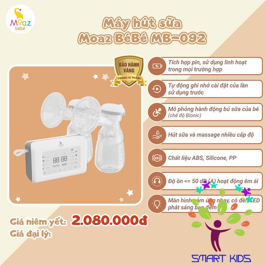 Máy Hút Sữa Moaz Bebe MB-092