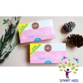 Nước Muối Sinh Lý Serum Physiologique Gifrer Hồng Pháp 40 ống 5ml