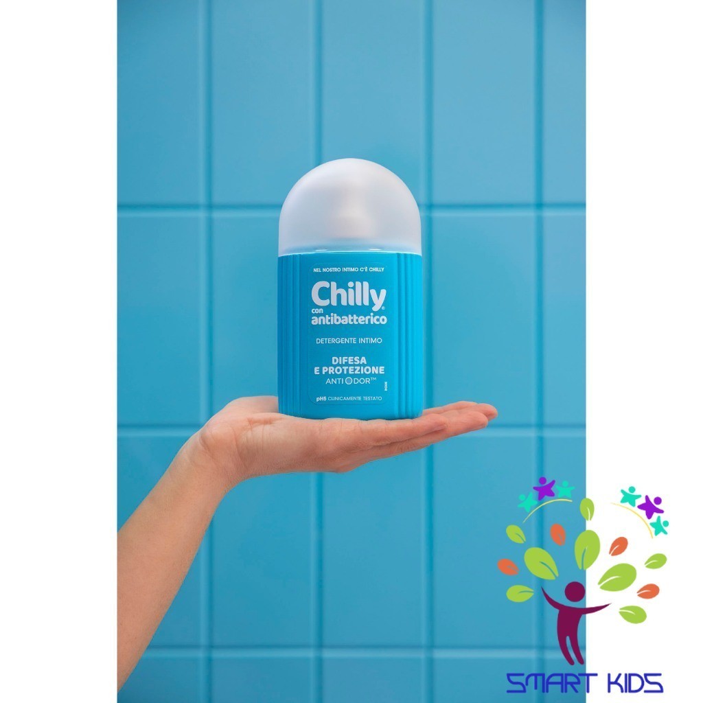 Dung dịch vệ sinh phụ nữ Chilly 200ml làm sạch và dưỡng ẩm, chiết xuất bạc hà ngừa vi khuẩn, ngăn mùi hiệu quả
