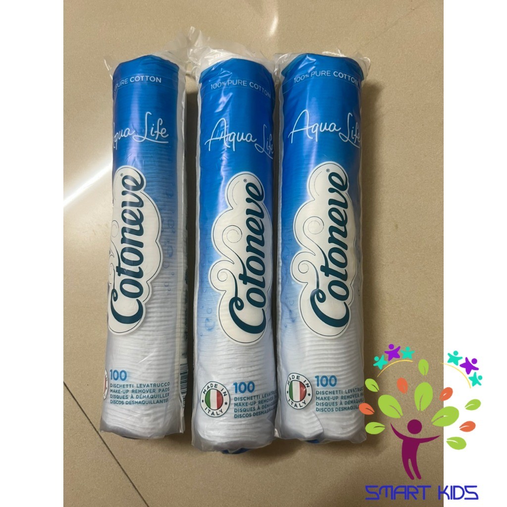 Bông Tẩy Trang Aqua life Cotoneve Nhập Khẩu Italia