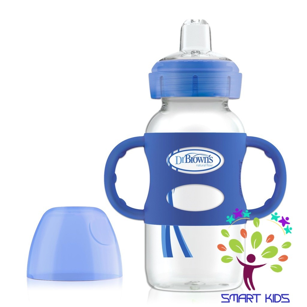 Bình sữa cổ rộng 2 tay cầm Sippy 270ml Dr Brown's