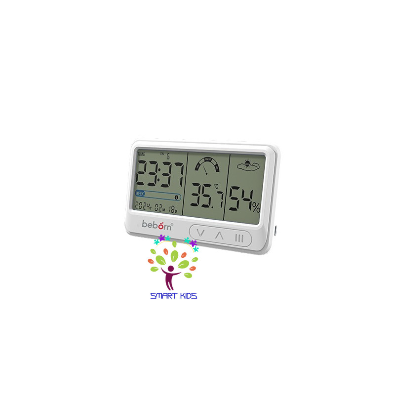 Nhiệt ẩm Kế điện Tử đa Năng Trong Nhà Kiêm đồng Hồ Báo Thức Cho Bé Beborn Sensi 1 DTO1HJ