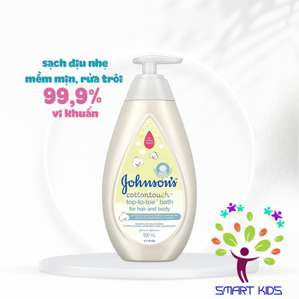 Sữa Tắm Gội Cho Bé Johnson's Baby Top-To-Toe Bath Cotton Touch Dịu Nhẹ, Dưỡng Ẩm Cho Bé