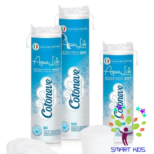 Bông Tẩy Trang Aqua life Cotoneve Nhập Khẩu Italia