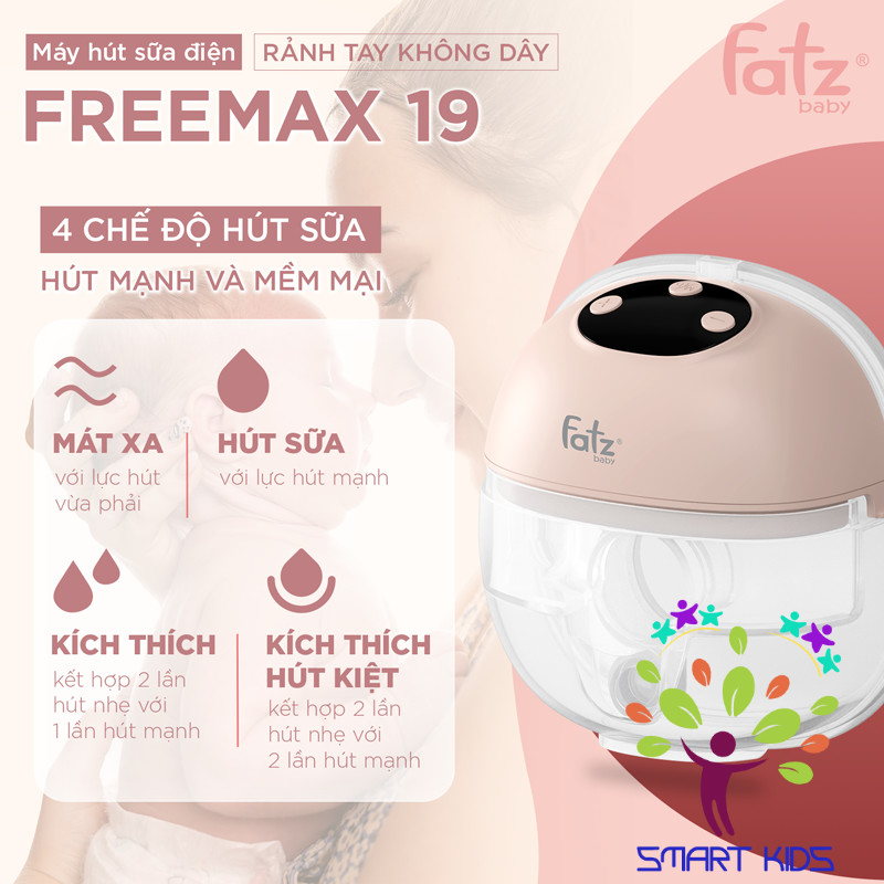 Máy Hút Sữa Điện Rảnh Tay Không Dây Fatz Baby Freemax 19 FB1285MX