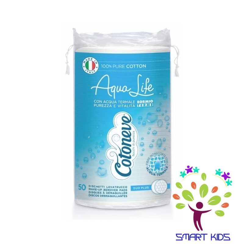 Bông Tẩy Trang Aqua life Cotoneve Nhập Khẩu Italia