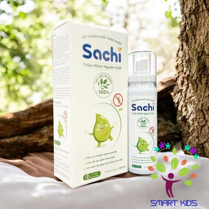 Xịt Chống Muỗi Thảo Dược Sachi An Toàn Cho Bé Chai 100 Ml