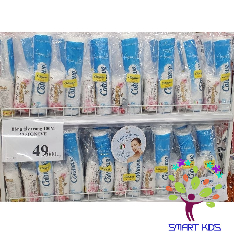 Bông Tẩy Trang Aqua life Cotoneve Nhập Khẩu Italia