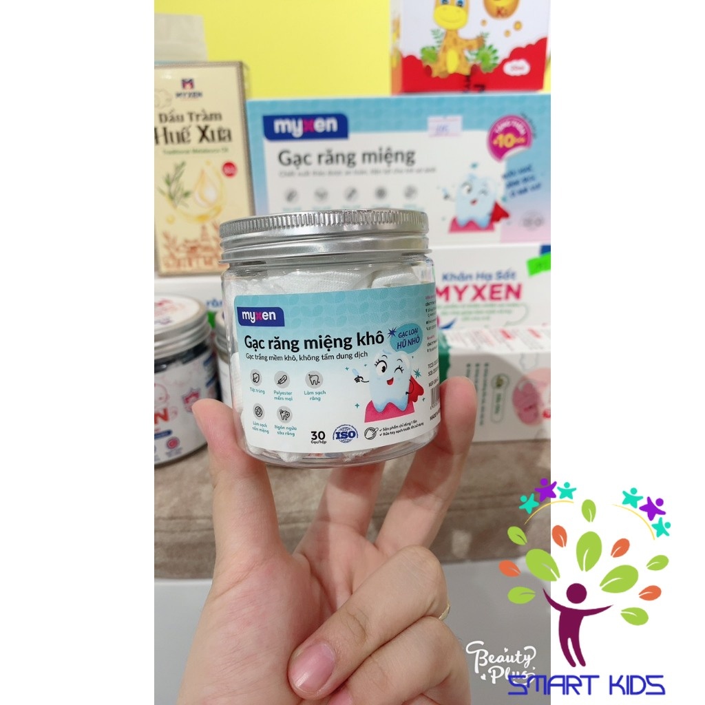Gạc Răng Miệng Khô MYXEN Hũ Nhỏ 30c/hộp