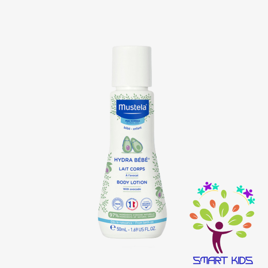 Kem Dưỡng Da Toàn Thân Cho Trẻ Sơ Sinh & Em Bé Da Thường Mustela Hydra Bebe Lotion 50ml