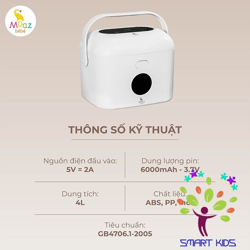 Máy tiệt trùng UV xách tay Moaz BéBé MB-102