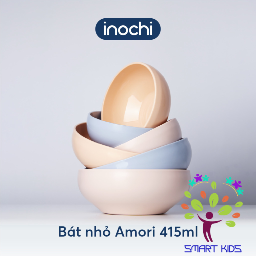 Bát ăn dặm Inochi Amori 415 850ml Bền, đẹp và an toàn cho bé, thân thiện với môi trường