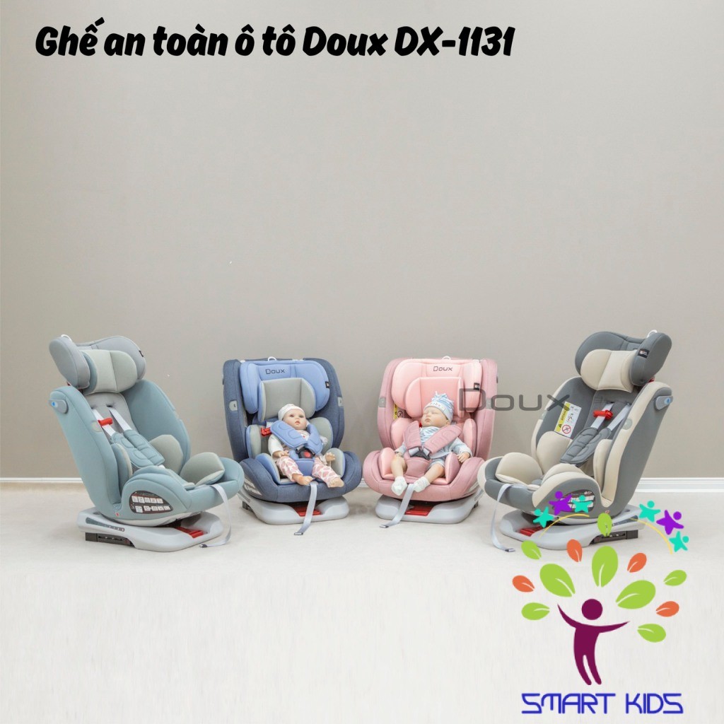 Ghế Ngồi Ô Tô Trẻ Em Doux Dx-1131 DX-1336 Quay 360 Độ Isofix