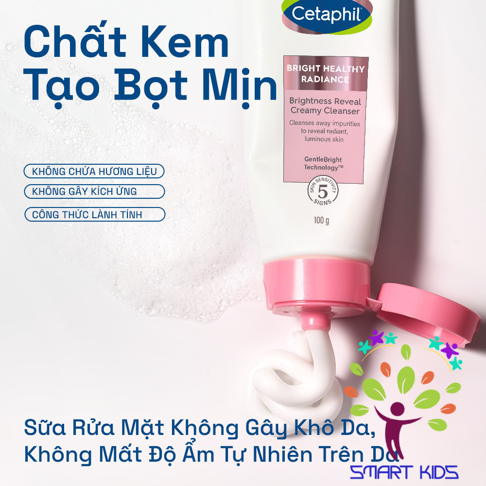 Sữa Rửa Mặt Làm Sáng Da Nhạy Cảm Cetaphil Bright Healthy  Radiance Cleanser 100G