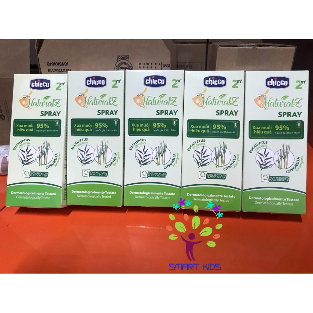 Xịt bảo vệ da chiết xuất tinh dầu tự nhiên (Thay xịt xua muỗi) Chicco NaturalZ 100ml