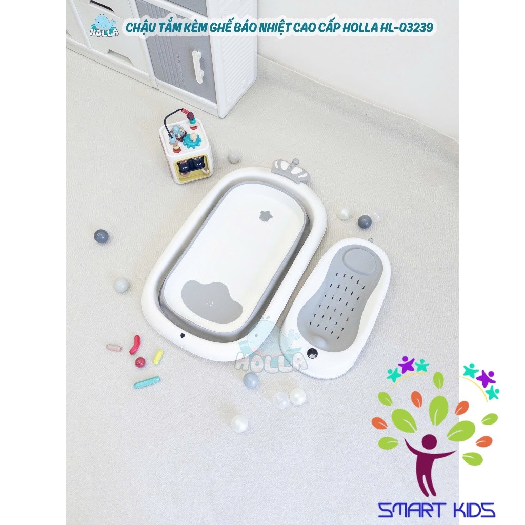 Chậu Tắm Kèm Ghế Báo Nhiệt Cao Cáp Holla HL-03239