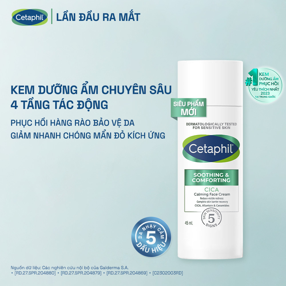 Kem Dưỡng ẩm Và Phục Hồi Chuyên Sâu Cetaphil Soothing and Comforting Cica Calming Face Cream 45ml