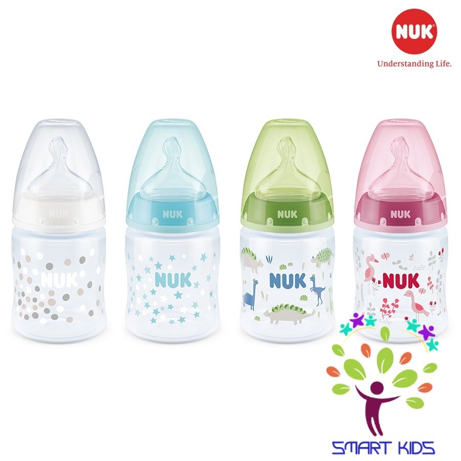 Bình sữa NUK Premium Choice nhựa PP 150ml núm ti Silicone S1 - M