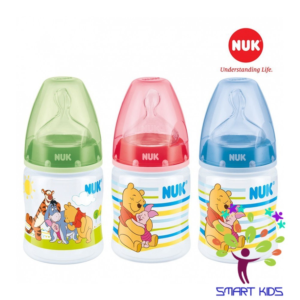 Bình sữa NUK Premium Choice nhựa PP núm ti Silicone S1 - M(Disney)