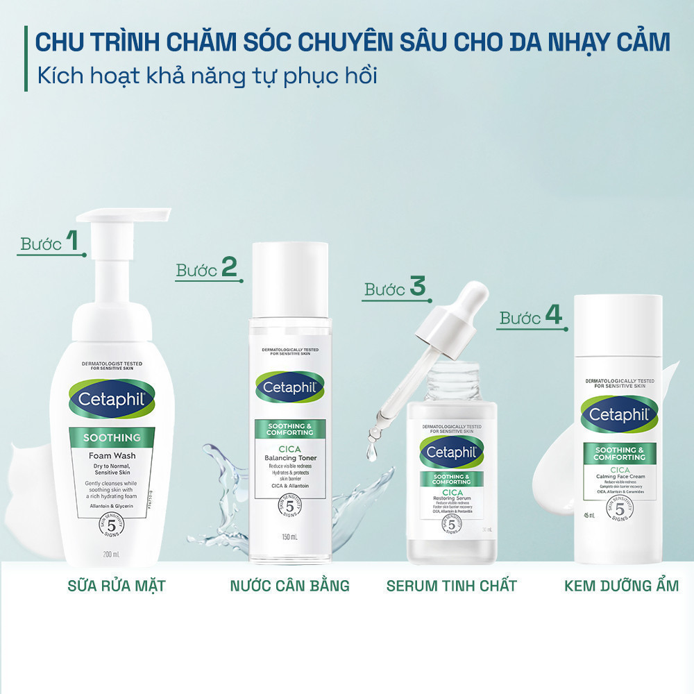 Kem Dưỡng ẩm Và Phục Hồi Chuyên Sâu Cetaphil Soothing and Comforting Cica Calming Face Cream 45ml
