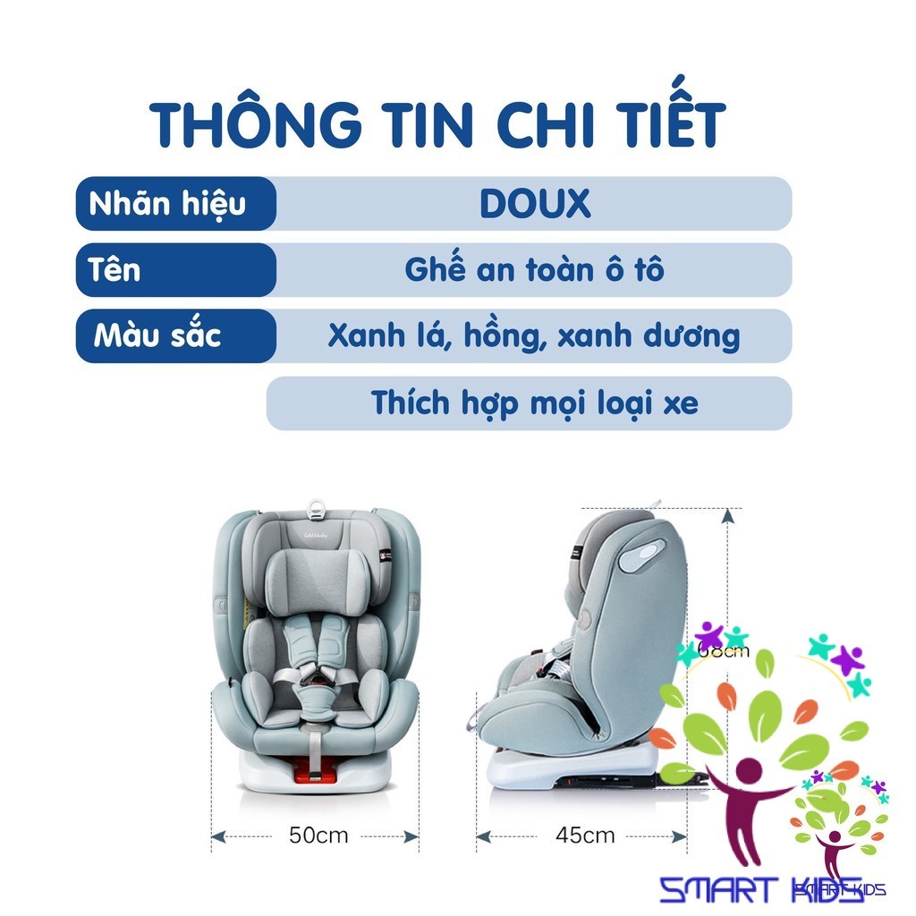 Ghế Ngồi Ô Tô Trẻ Em Doux Dx-1131 DX-1336 Quay 360 Độ Isofix
