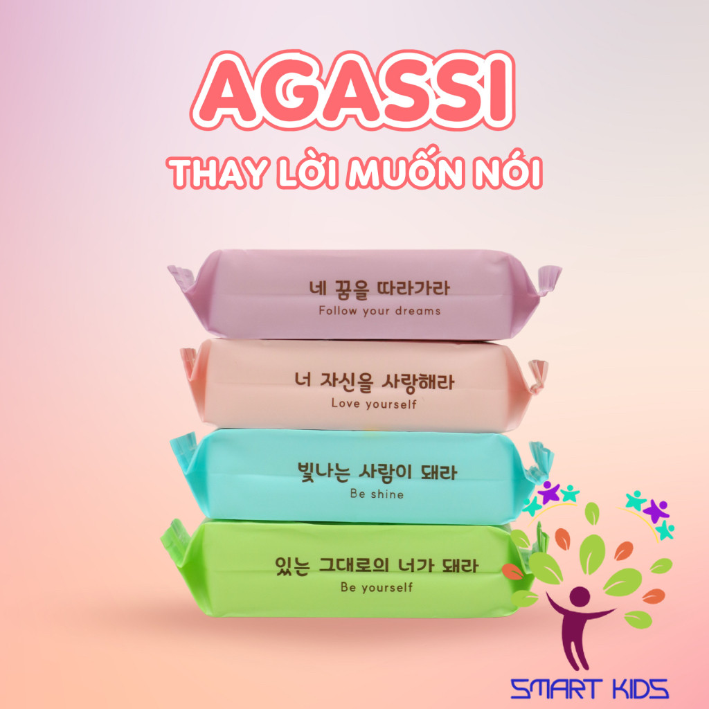 Khăn ướt Mini Agassi Lốc 8 Gói (80 Tờ)