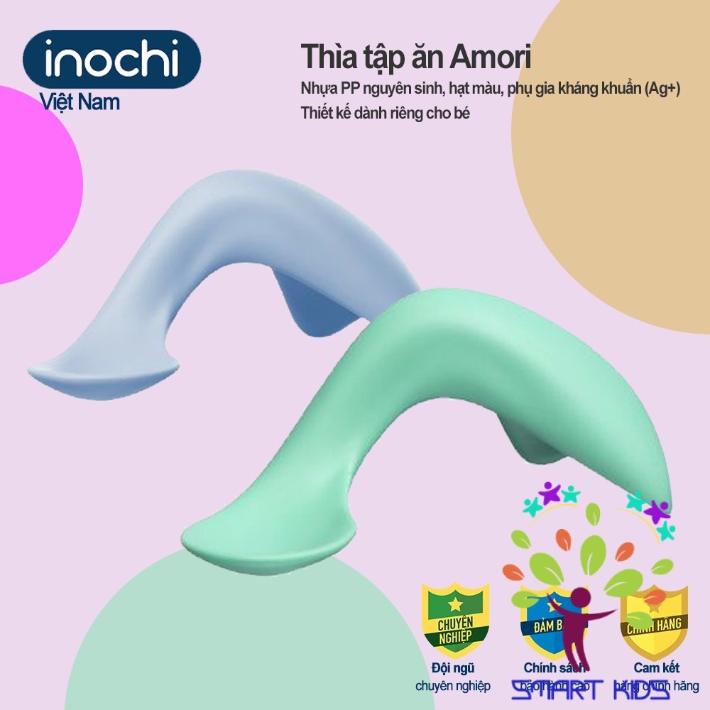 Thìa ăn dặm cho bé Amori INOCHI (Thìa Cong) dành cho bé