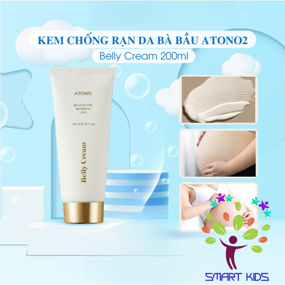Kem Rạn Da Cho Bà Bầu ATONO2, Giúp Chống Rạn Da Trước Và Sau Sinh, Giảm Mờ Thâm Sẹo, Made in Korea